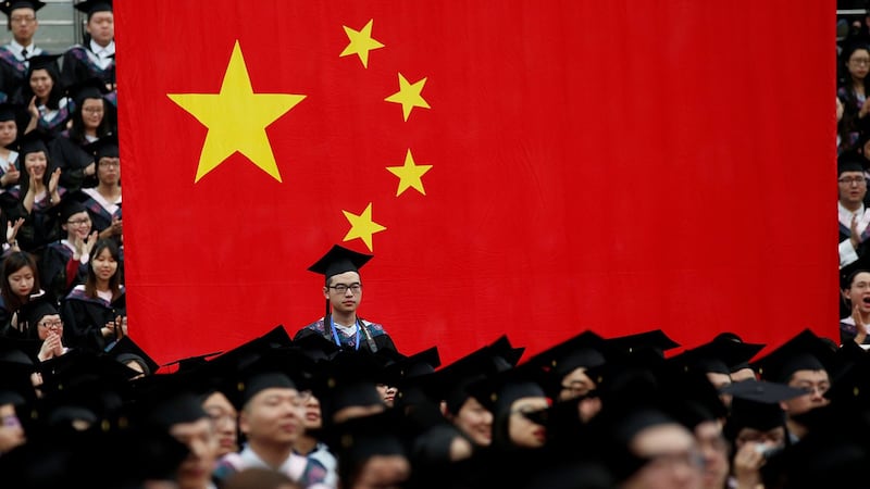 上海复旦大学毕业典礼(法新社)