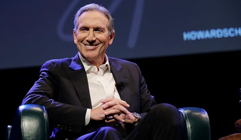 美国星巴克公司前首席执行官、名誉主席舒尔茨(Howard Schultz)(美联社)