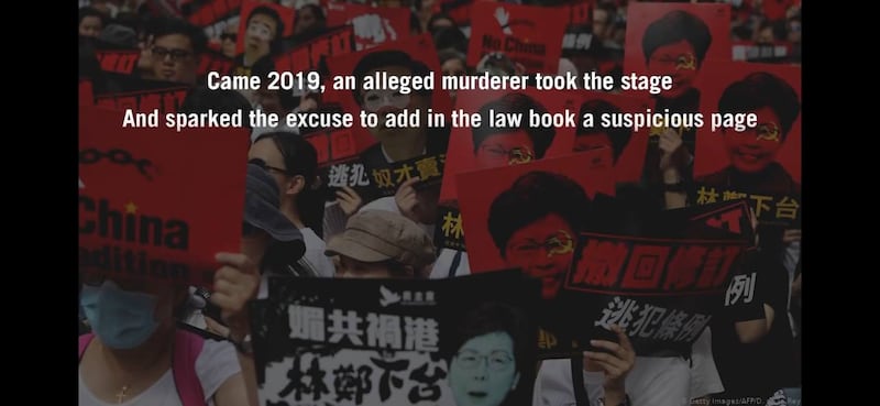 香港人团体“香港人在三藩市”制作的香港抗争历史说明视频。(来自油管)