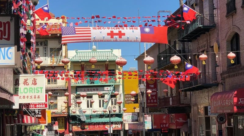 2019年10月6日,旧金山华人在中国城隆重举行庆祝中华民国诞生108周年的集会和游行。(CK摄)