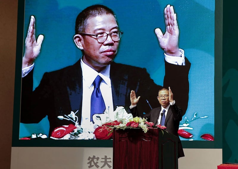 2013年5月6日,农夫山泉股份有限公司董事长兼总经理钟睒睒。(法新社)