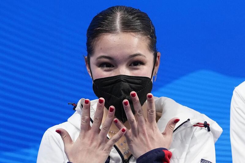 美国花样滑冰运动员刘美贤(美联社)